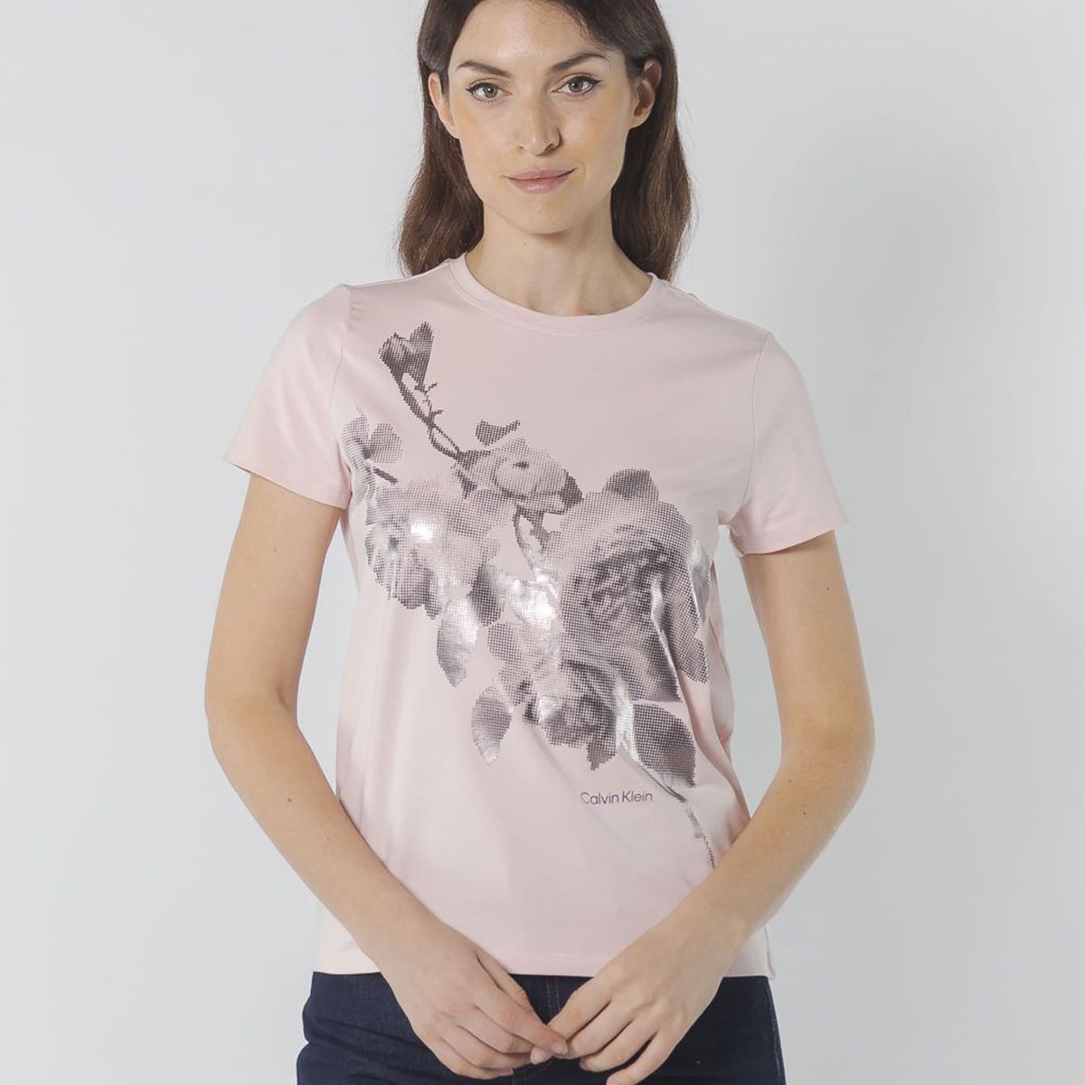 CALVIN KLEIN - T-SHIRT M/C PARA MUJERES CK