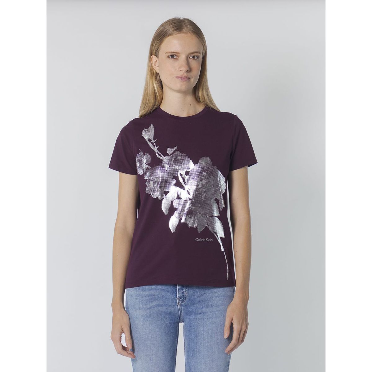 CALVIN KLEIN - T-SHIRT M/C PARA MUJERES CK