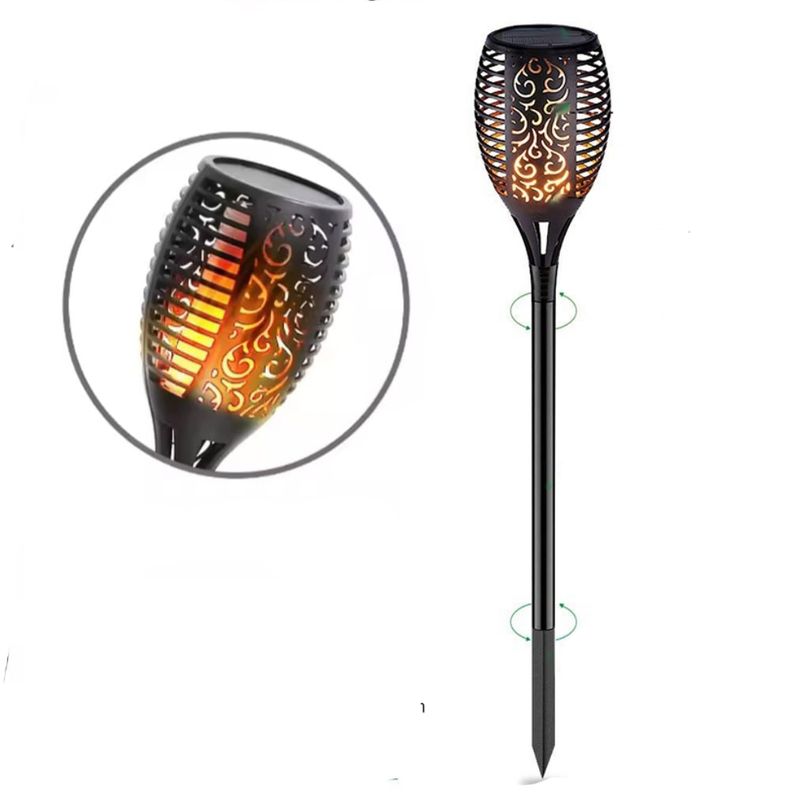 GENERICO - Antorcha Estaca con Panel Solar para Exteriores Jardin