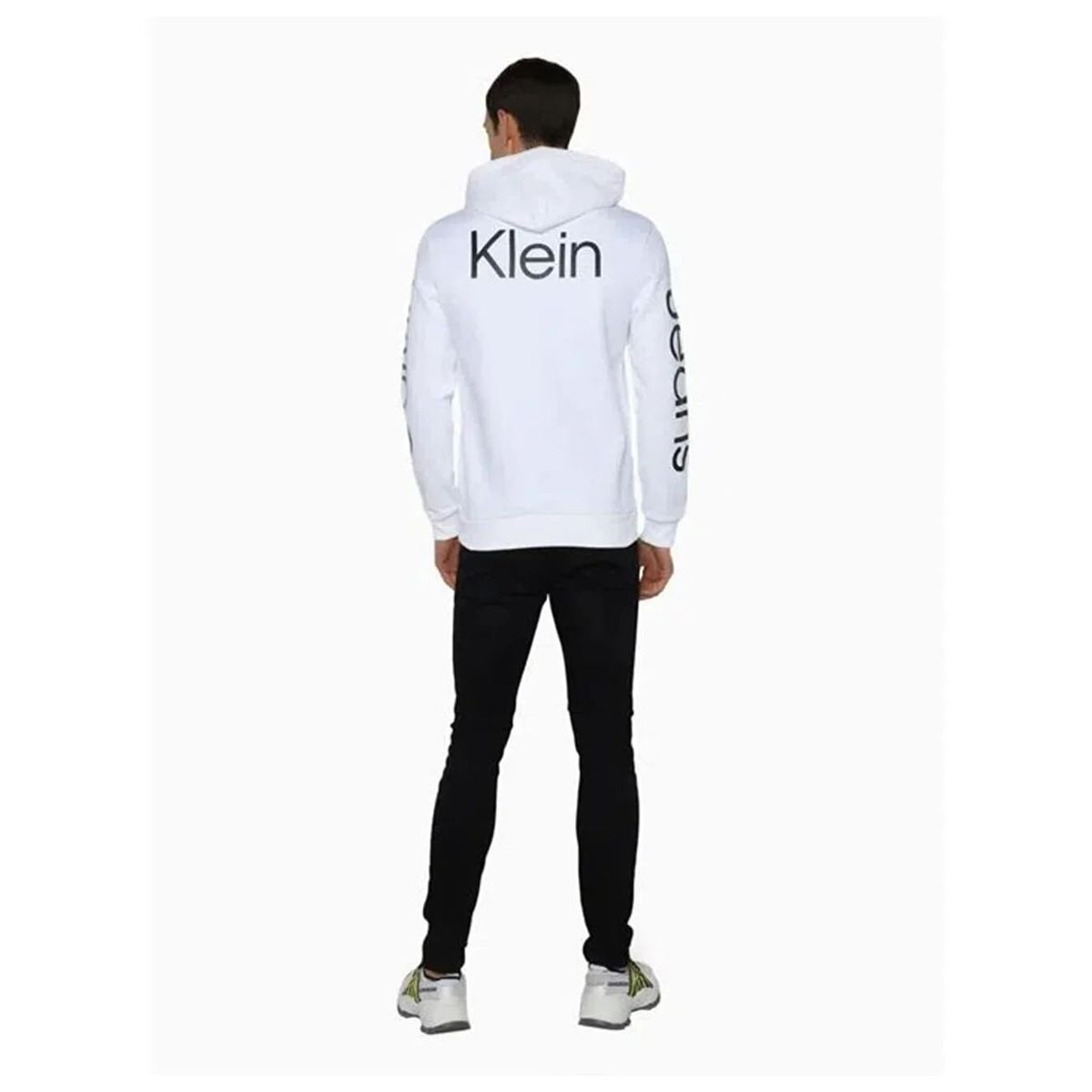 CALVIN KLEIN - SWEATSHIRT LS TRAVELING LOGO FULL ZIP HOO
