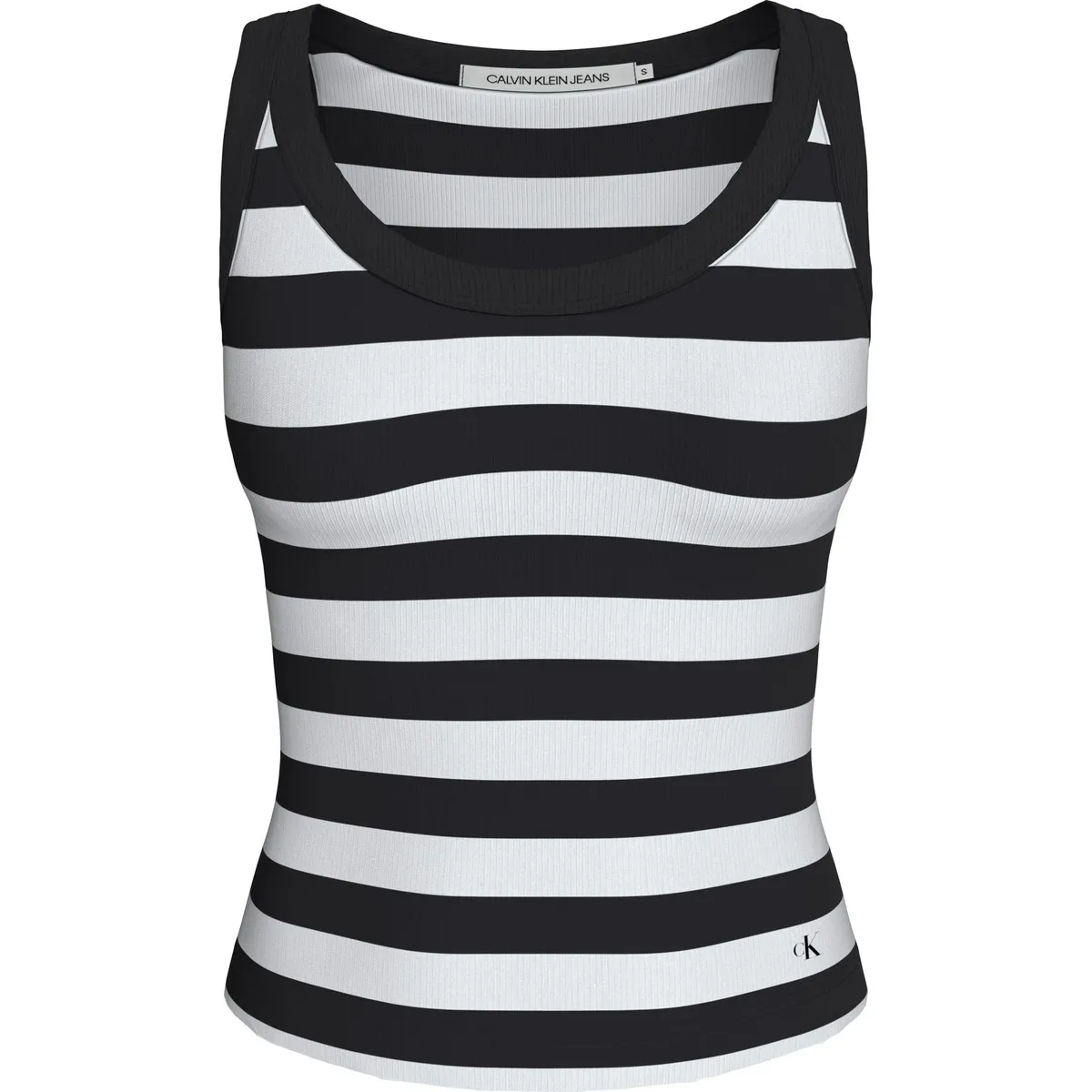 CALVIN KLEIN - TOP STRIPED RIB TANK TOP