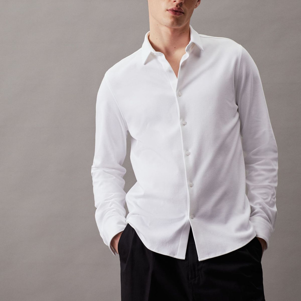CALVIN KLEIN - CAMISA M/L PARA HOMBRES CK