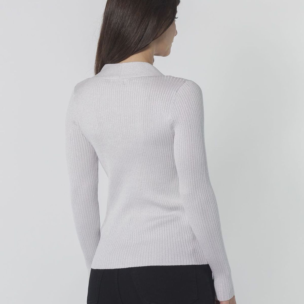 CALVIN KLEIN - SWEATER METALLIC V-NECK