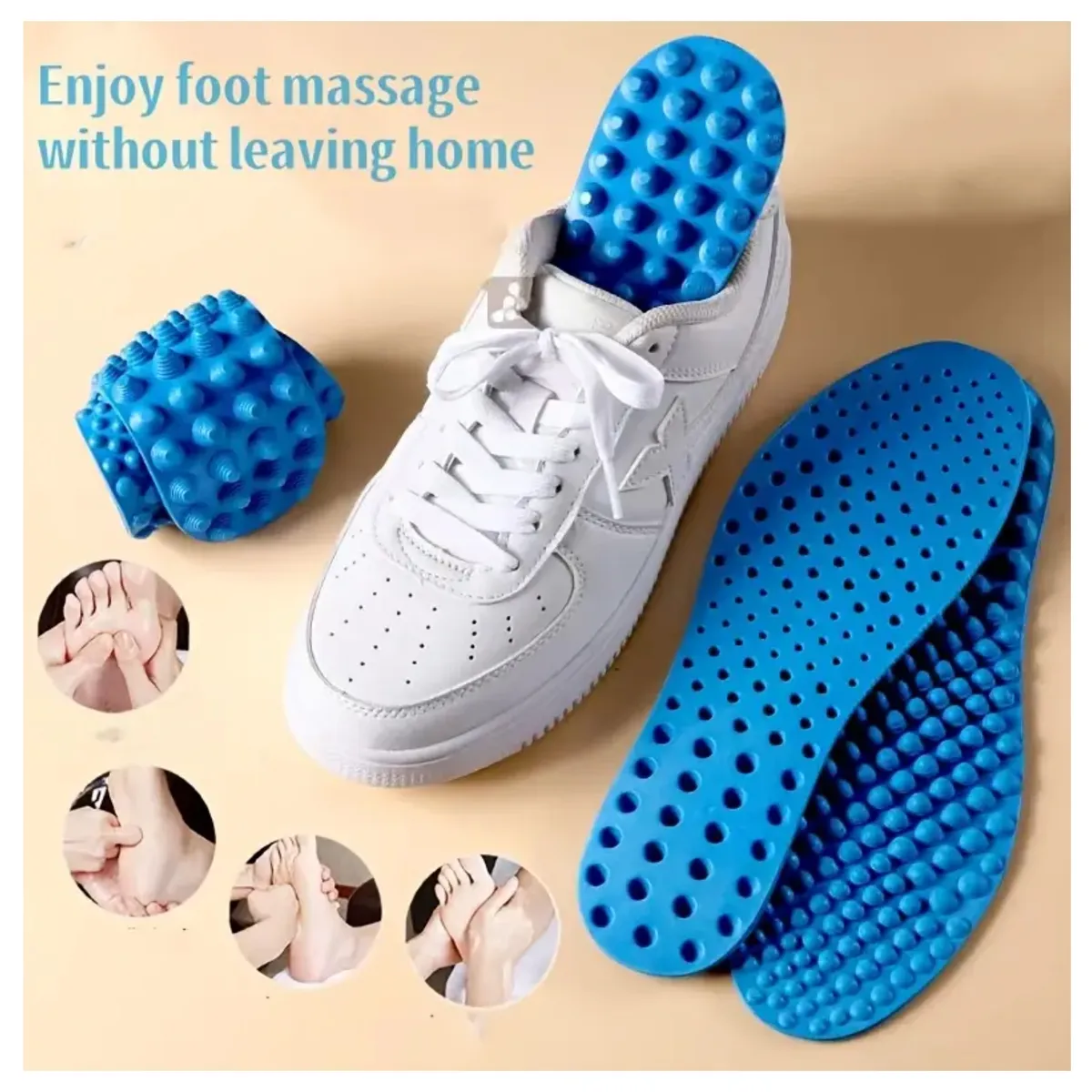 GENERICO - Masajeador de Reflexología para Pies 1 Par