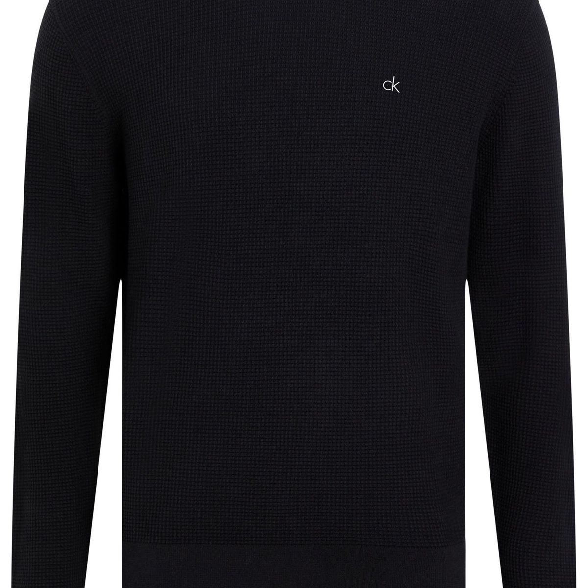 CALVIN KLEIN - SWEATER WAFFLE STRUCTURE SWEATER