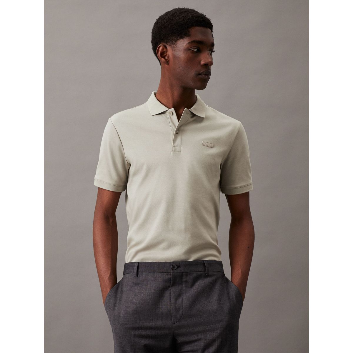 CALVIN KLEIN - POLO SMOOTH COTTON SLIM POLO