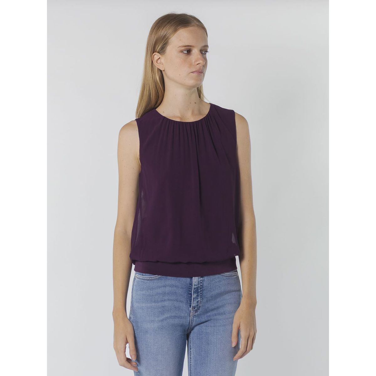 CALVIN KLEIN - BLUSA M/C PARA MUJERES CK