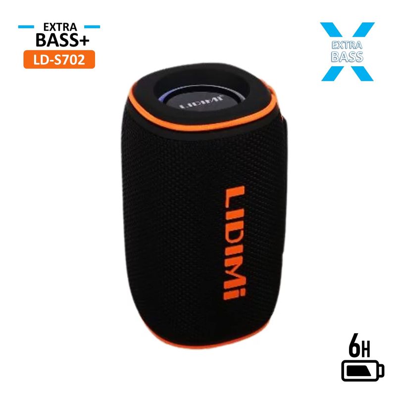 LIDIMI - Mini Parlante Portátil Lidimi Bluetooth Inalámbrico LD-S702 FM
