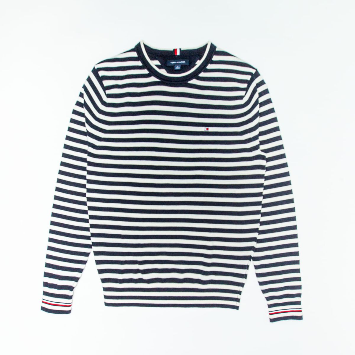 TOMMY HILFIGER - SWEATER M ESSENTIAL STRIPE CREW NECK S