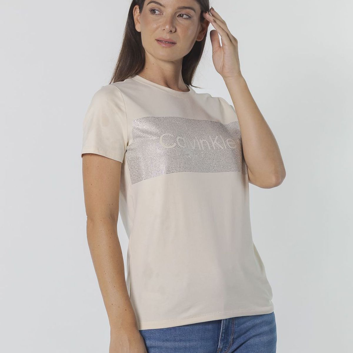 CALVIN KLEIN - CAMISETA  RHNSTNE HTFX BAR LGO