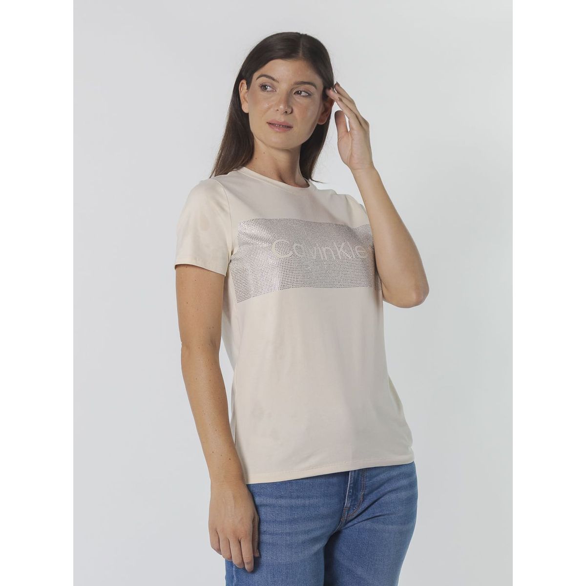 CALVIN KLEIN - CAMISETA  RHNSTNE HTFX BAR LGO
