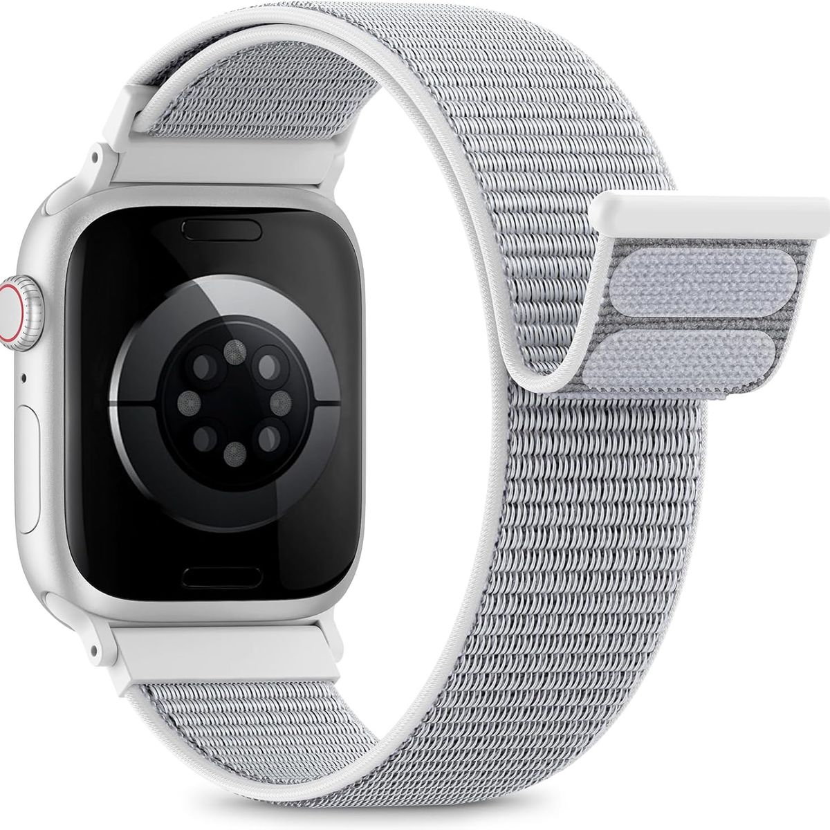 GENERICO - Correa Nylon para Apple Watch 38/40/41mm/(Series 10 42mm) Gris