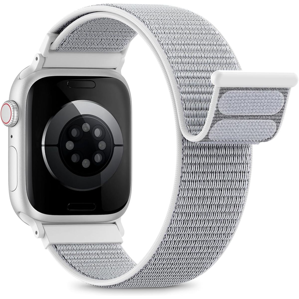 GENERICO - Correa Nylon para Apple Watch 38/40/41mm/(Series 10 42mm) Gris