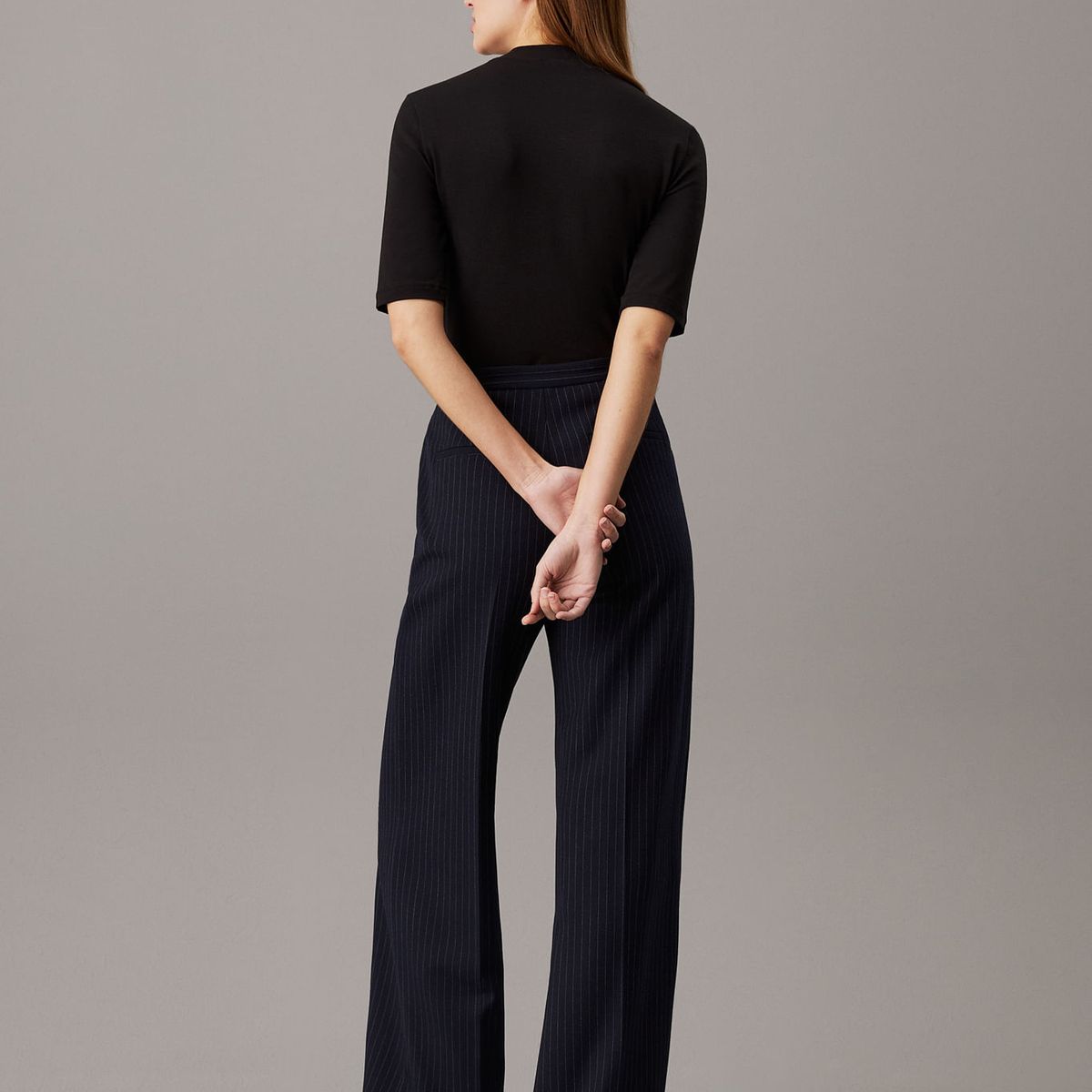 CALVIN KLEIN - CAMISETA MODAL STRETCH SLIM MOCK TOP 1/