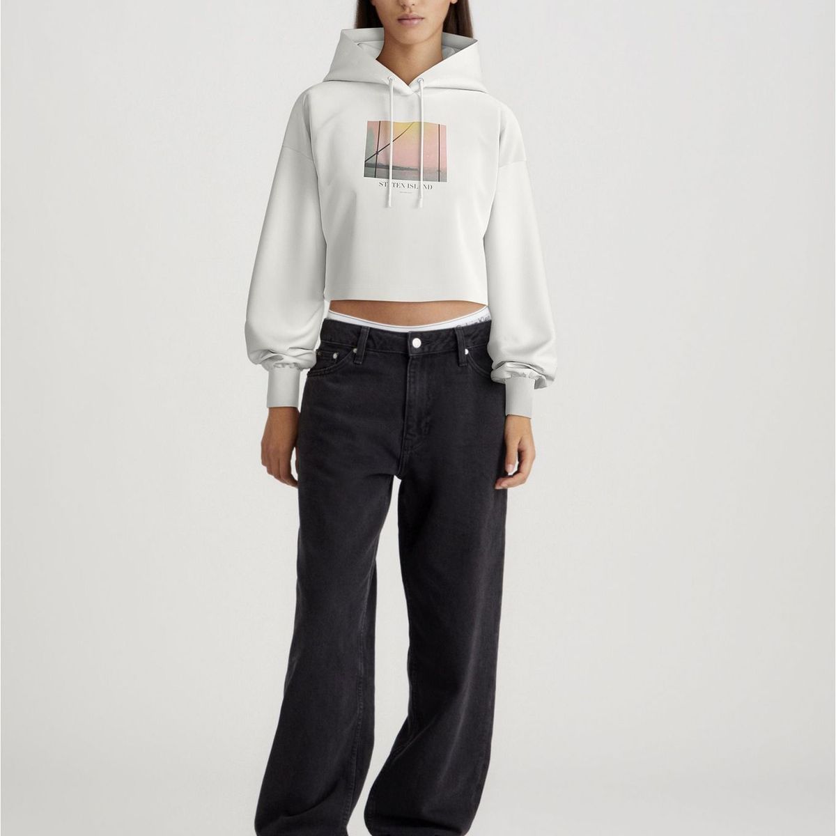 CALVIN KLEIN - SWEATSHIRT PHOTO GRAPHIC HOODIE