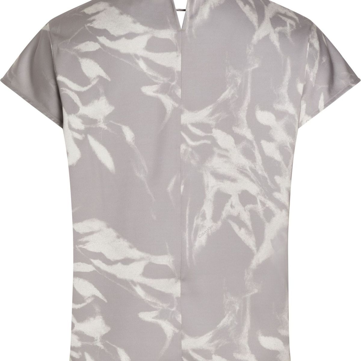 CALVIN KLEIN - BLUSA SHINY SATIN SS V NECK BLOUSE