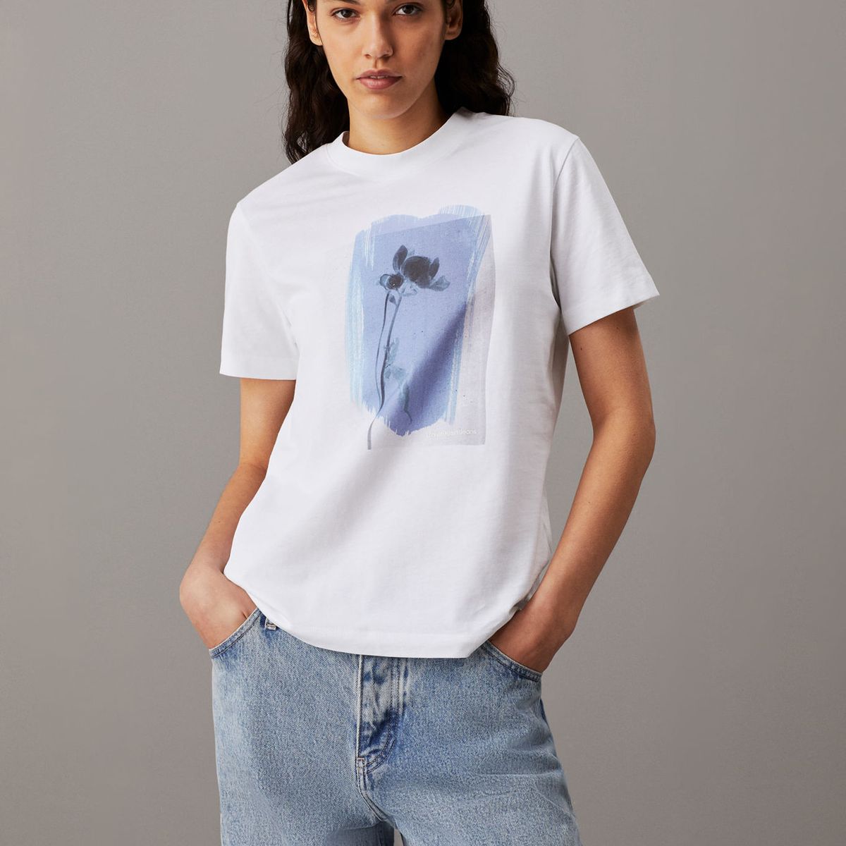 CALVIN KLEIN - T-SHIRT M/C PARA MUJERES CK