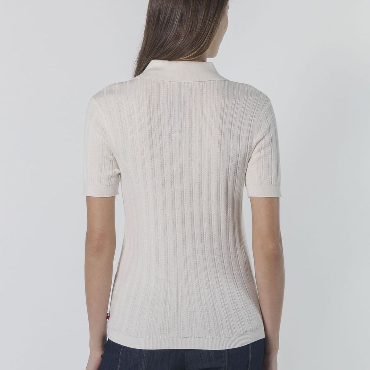 TOMMY HILFIGER - SLD RIB S/S POLO SWTR TH