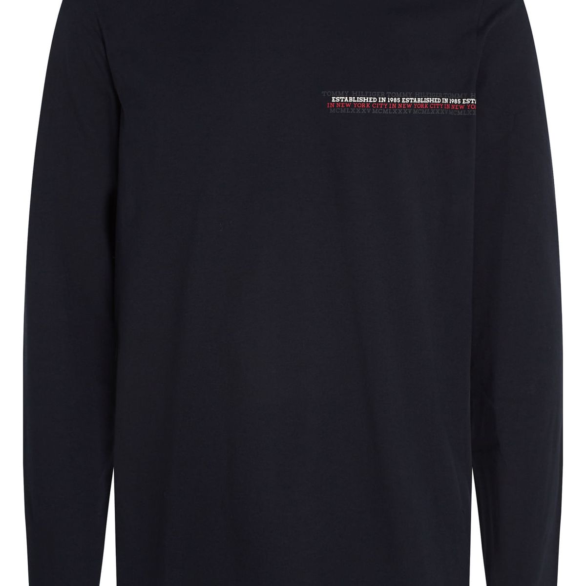 TOMMY HILFIGER - CAMISETA M/L SMALL CHEST MONOTYPE LS TEE