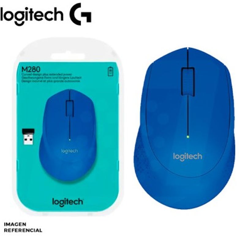 LOGITECH - Mouse Logitech M280 Wireless Azul