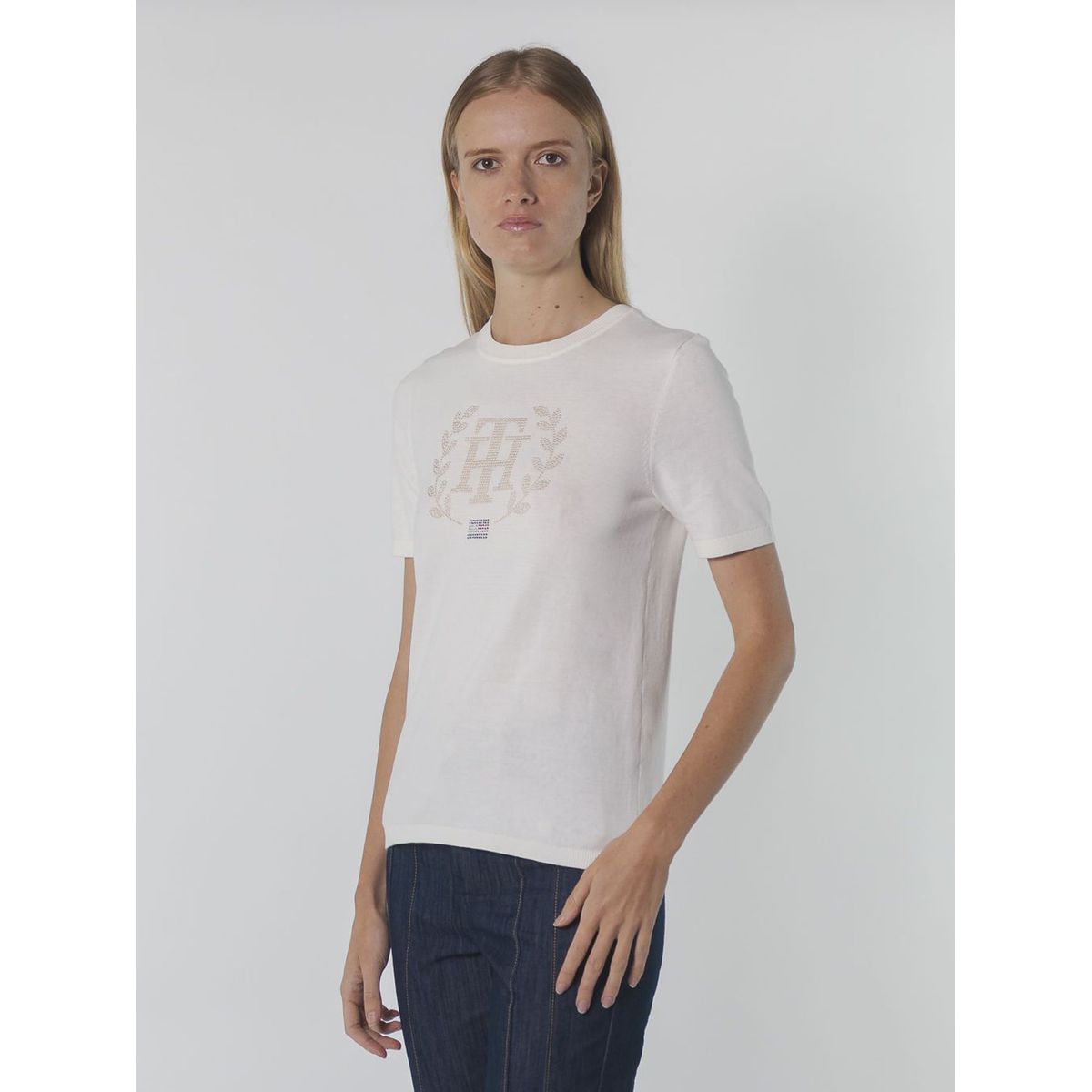 TOMMY HILFIGER - SWEATER S/S LOGO CRST SWTR