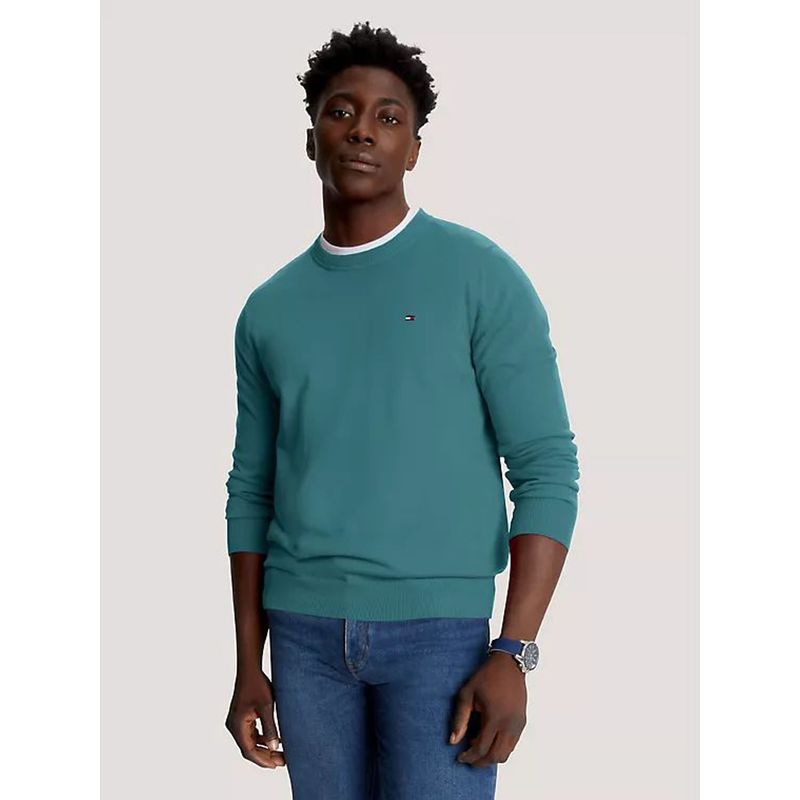 TOMMY HILFIGER - SWEATER  M AMHERST CREW NECK SWEATER