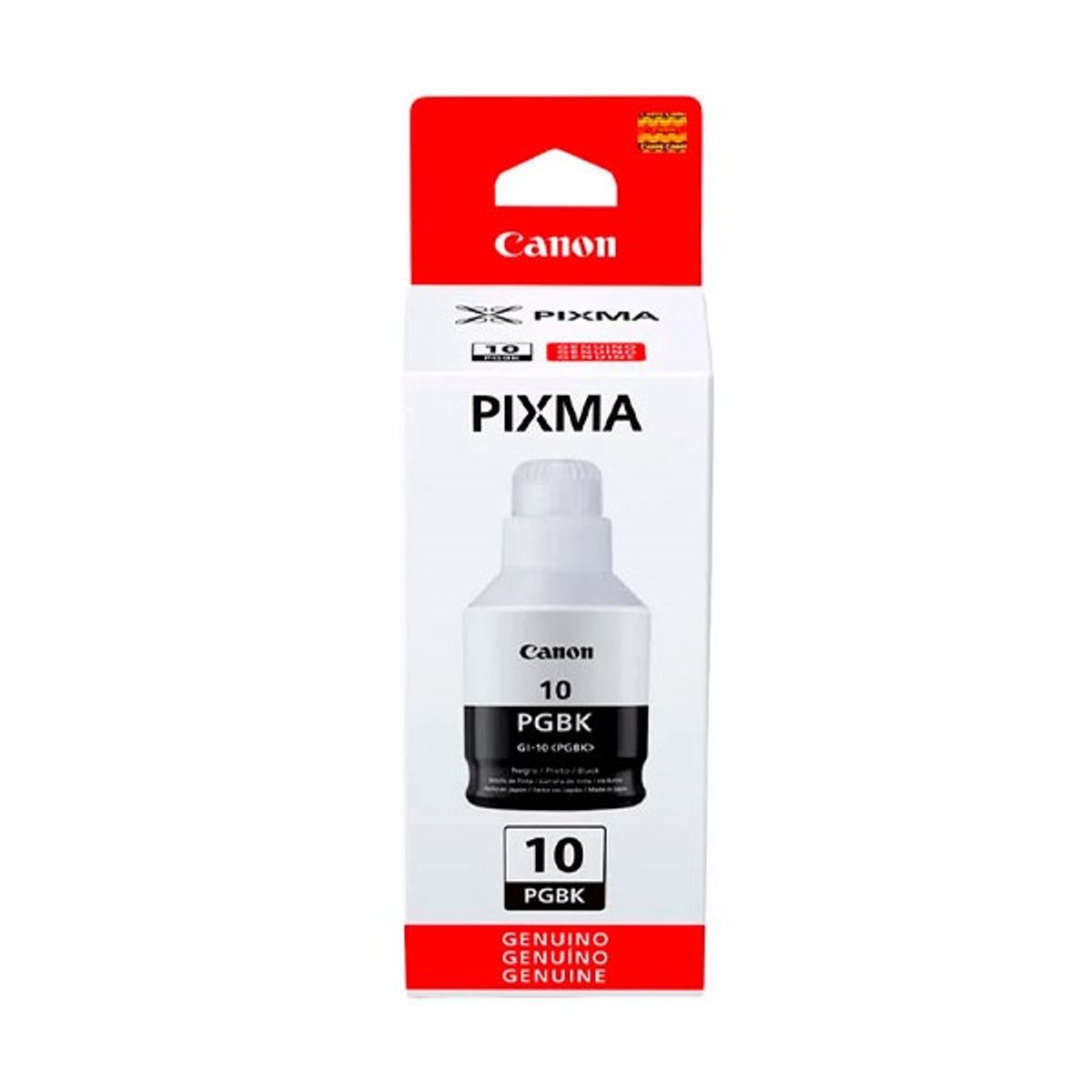 CANON - Botella de Tinta Canon GI 10 Negro ORIGINAL G6010 G7010
