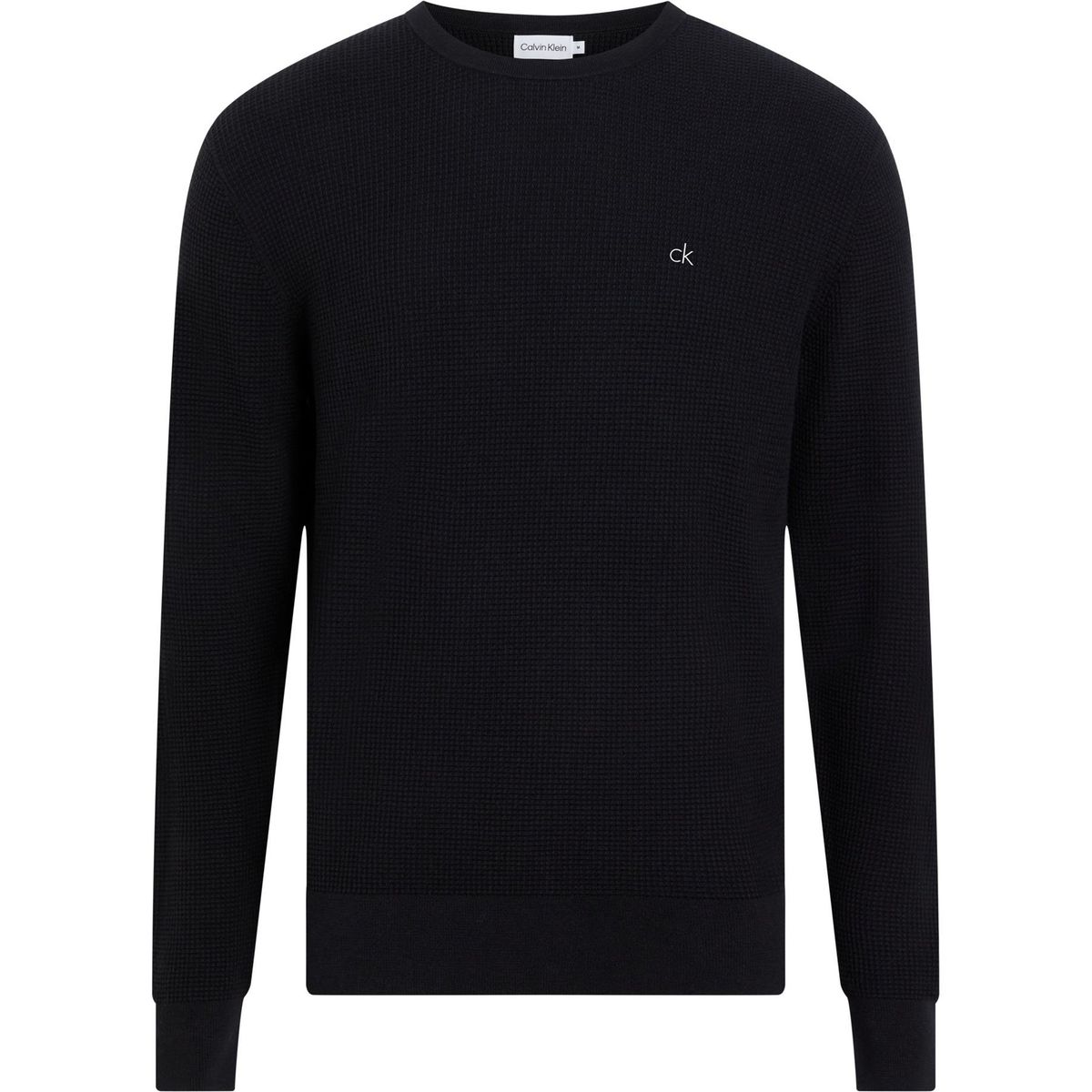 CALVIN KLEIN - SWEATER WAFFLE STRUCTURE SWEATER