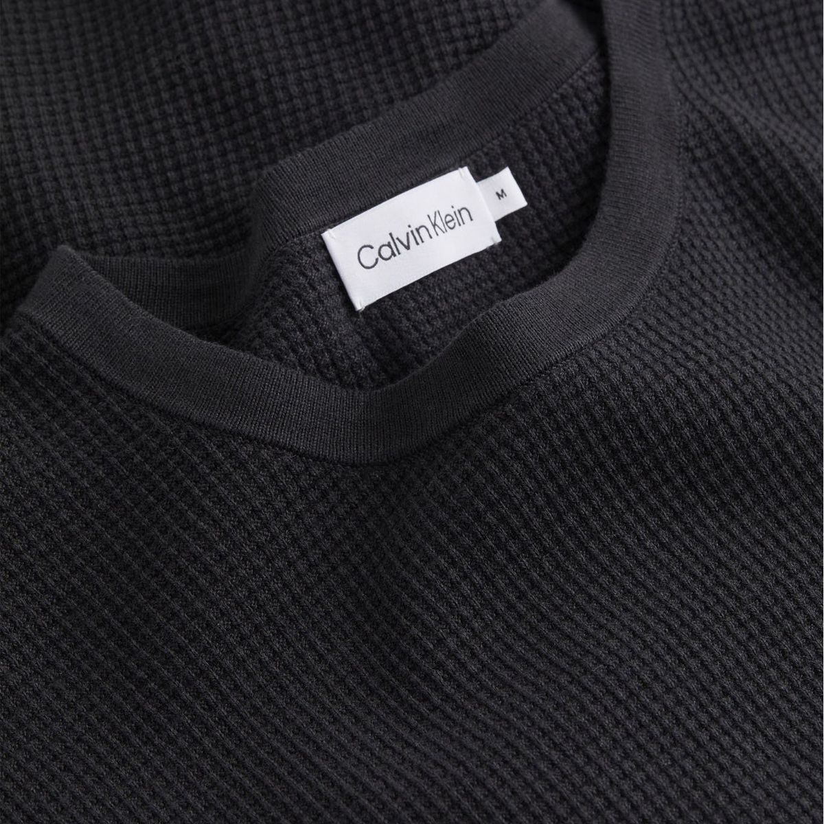CALVIN KLEIN - SWEATER WAFFLE STRUCTURE SWEATER