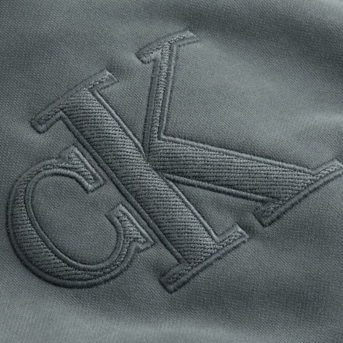 CALVIN KLEIN - SWEATSHIRT CK APPLIQUE CREW NECK