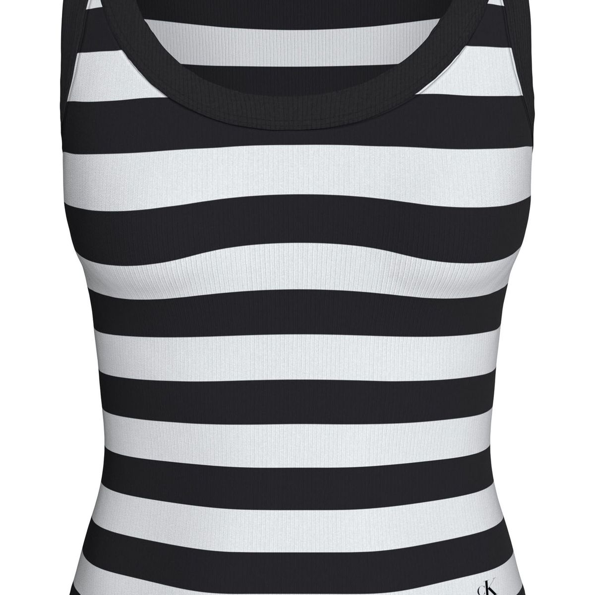 CALVIN KLEIN - TOP STRIPED RIB TANK TOP