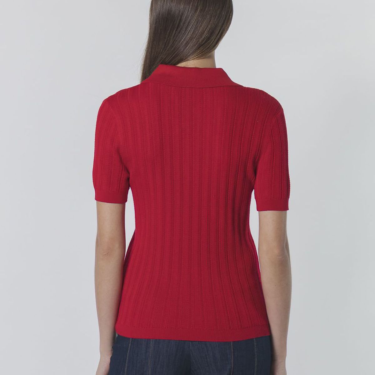 TOMMY HILFIGER - SLD RIB S/S POLO SWTR TH