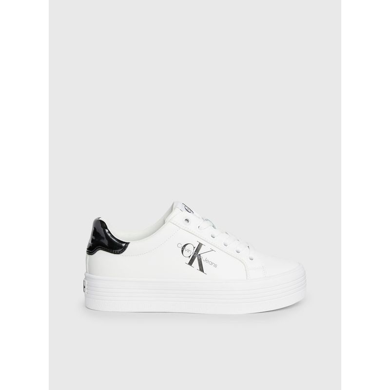 CALVIN KLEIN - ZAPATILLAS BOLD VULC FLATF LACE LTH MET
