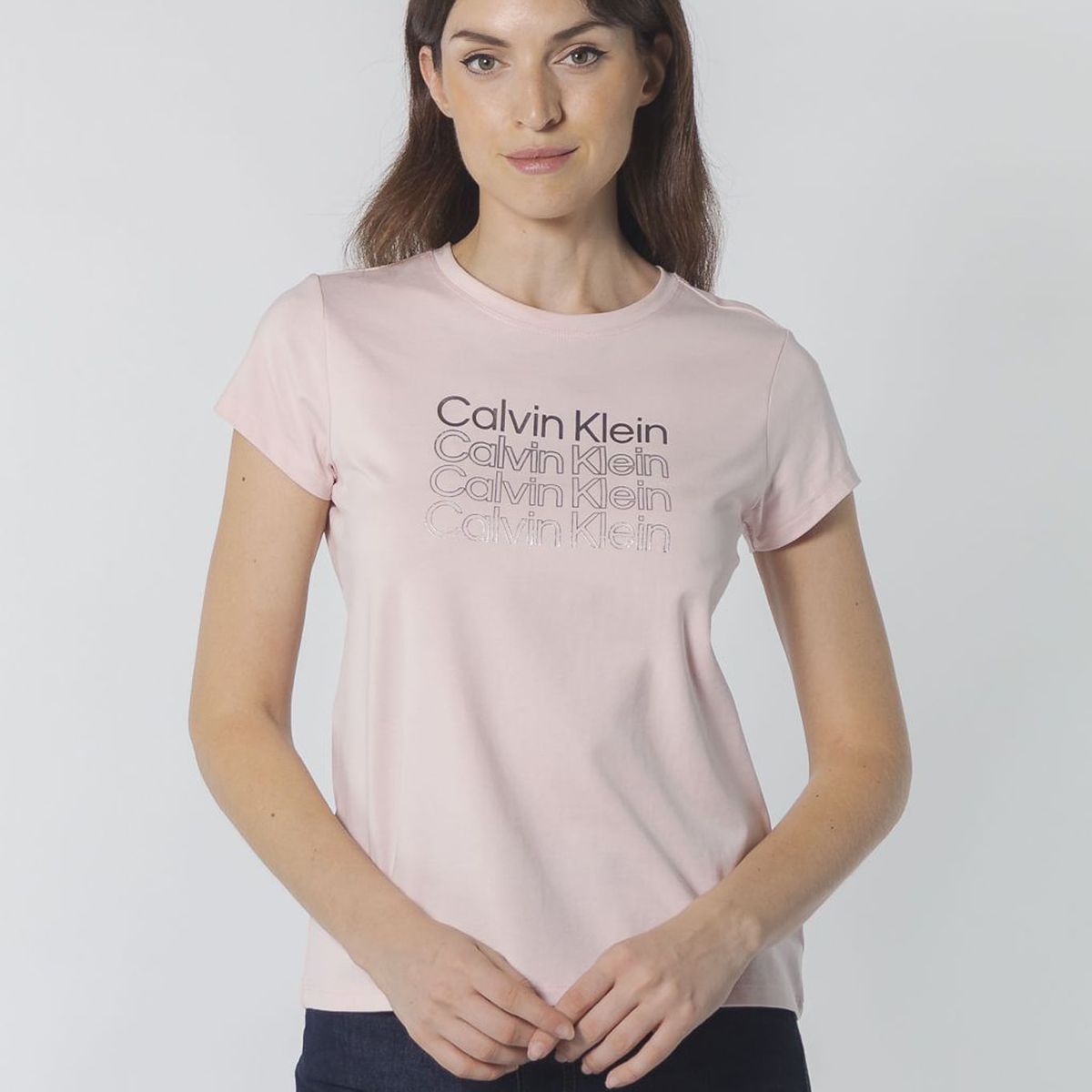 CALVIN KLEIN - T-SHIRT M/C PARA MUJERES CK