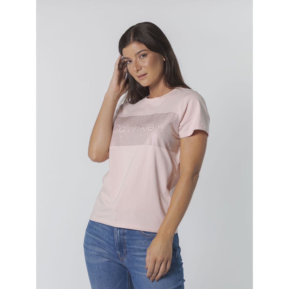 CALVIN KLEIN - CAMISETA  RHNSTNE HTFX BAR LGO