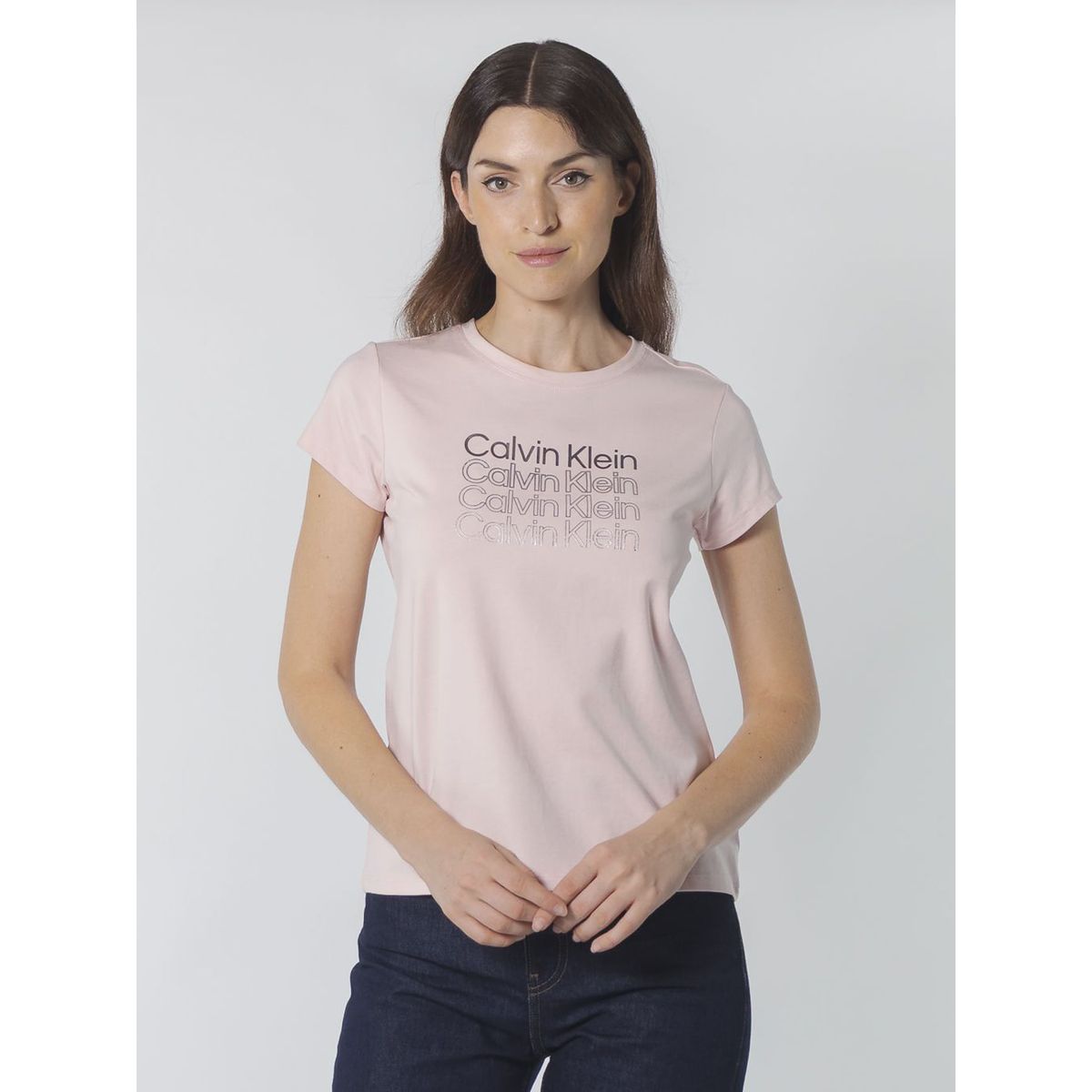 CALVIN KLEIN - CAMISETA  FOIL STACK LOGO
