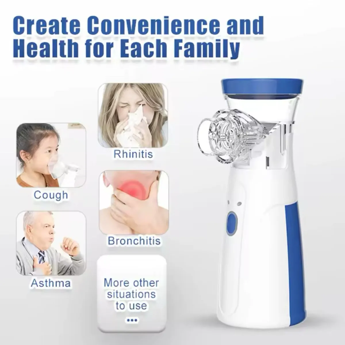 GENERICO - NEBULIZADOR PORTATIL PARA EL HOGAR