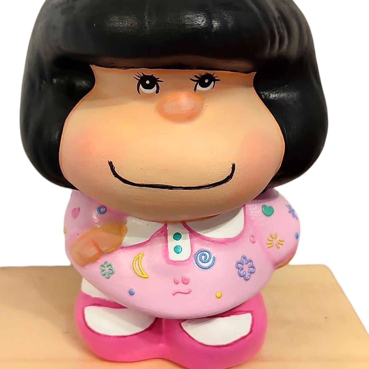 GENERICO - Adorno o alcancía Rosa Mafalda Pintada a Mano - Present