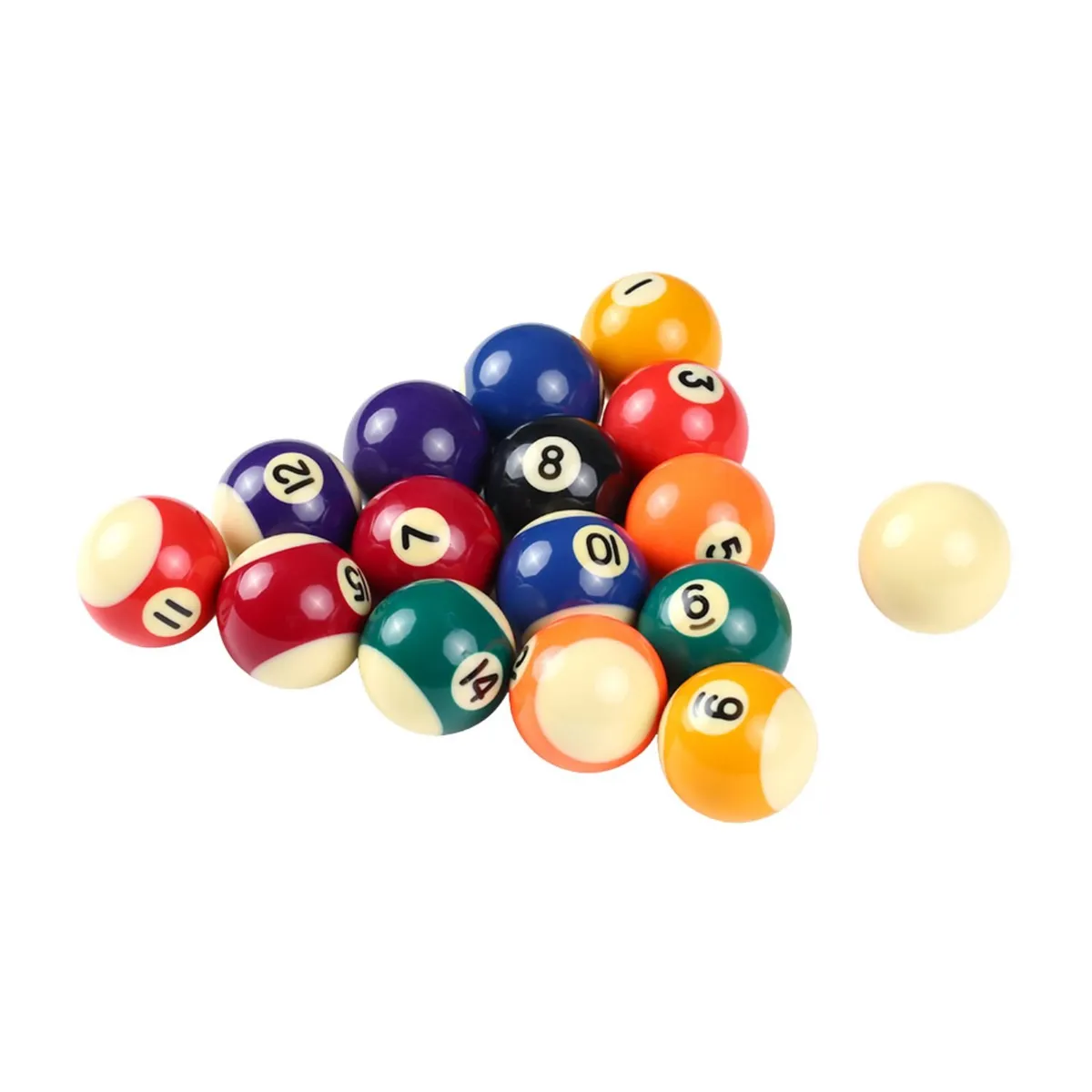 GENERICO - Juego de Bolas de Billar Pool Reglamentario 16 Und.