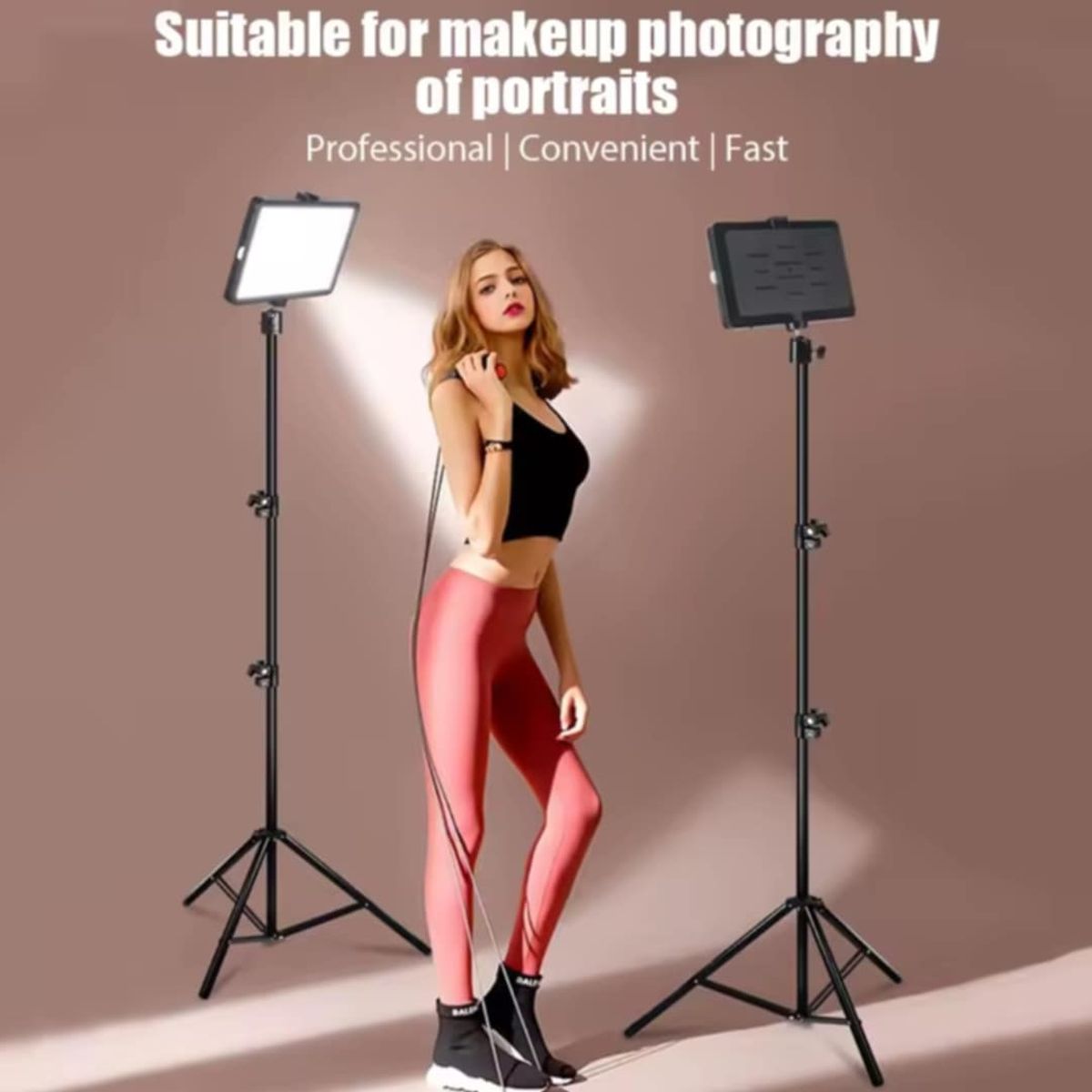 GENERICO - Luz Led Iluminación Soporte Tripode con Fotografía Estudio Grabación