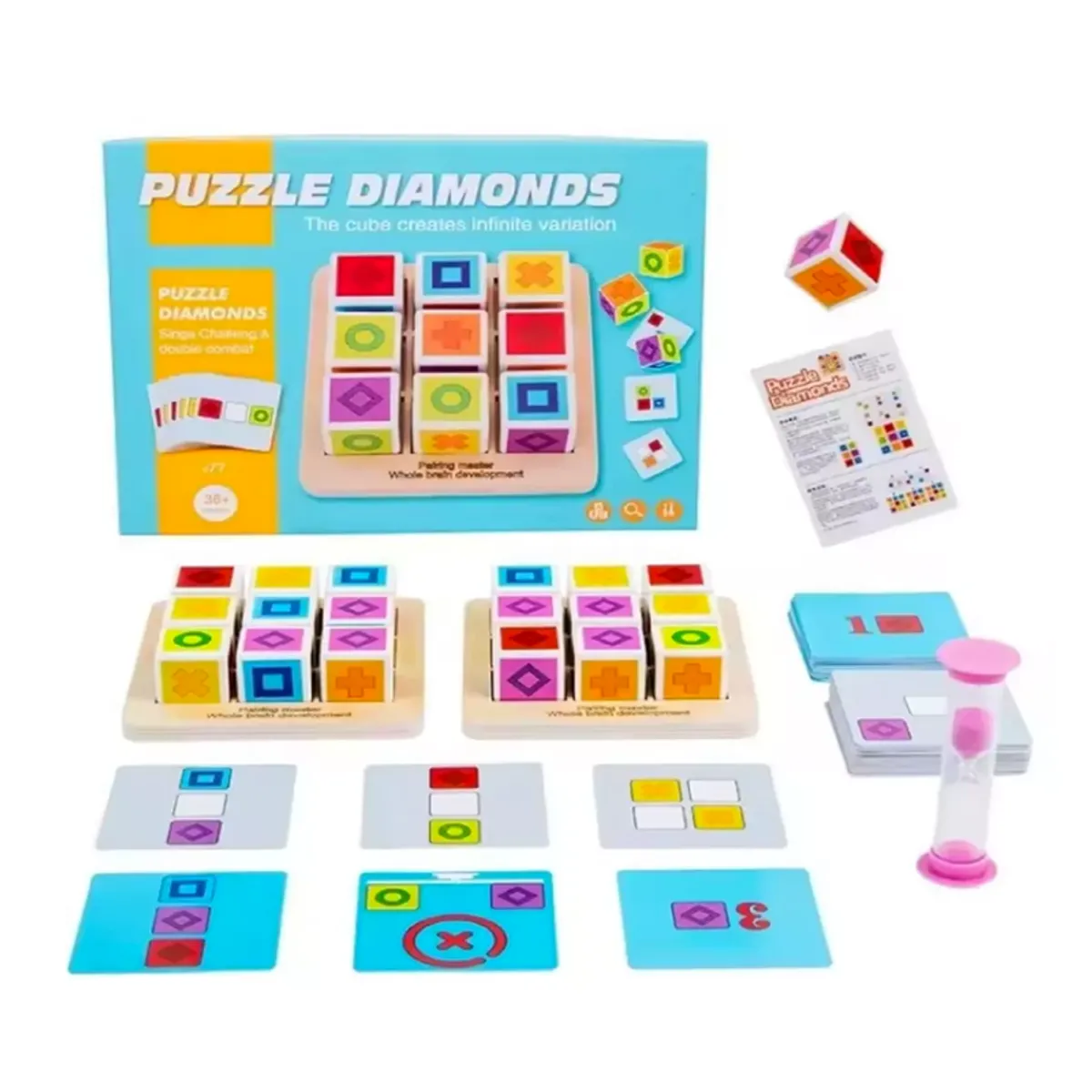 GENERICO - Puzzle Diamonds Juego de Cubos Creativos