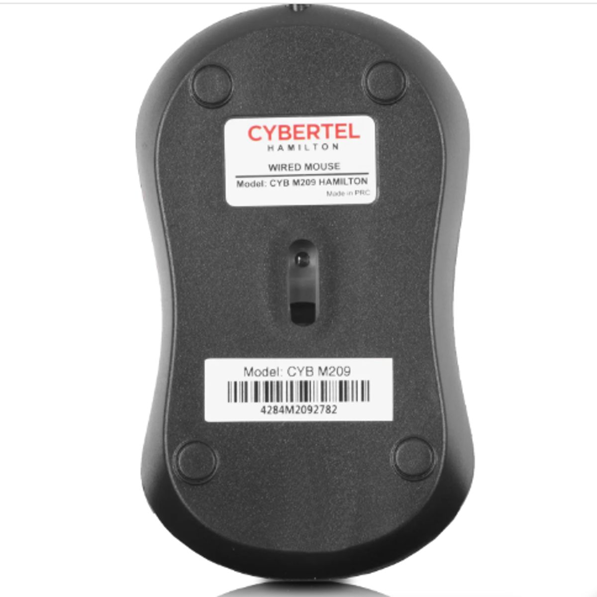 CYBERTEL - Mouse Optico Alambrico HAMILTON CYB M209K+ USB Negro CYBERTEL