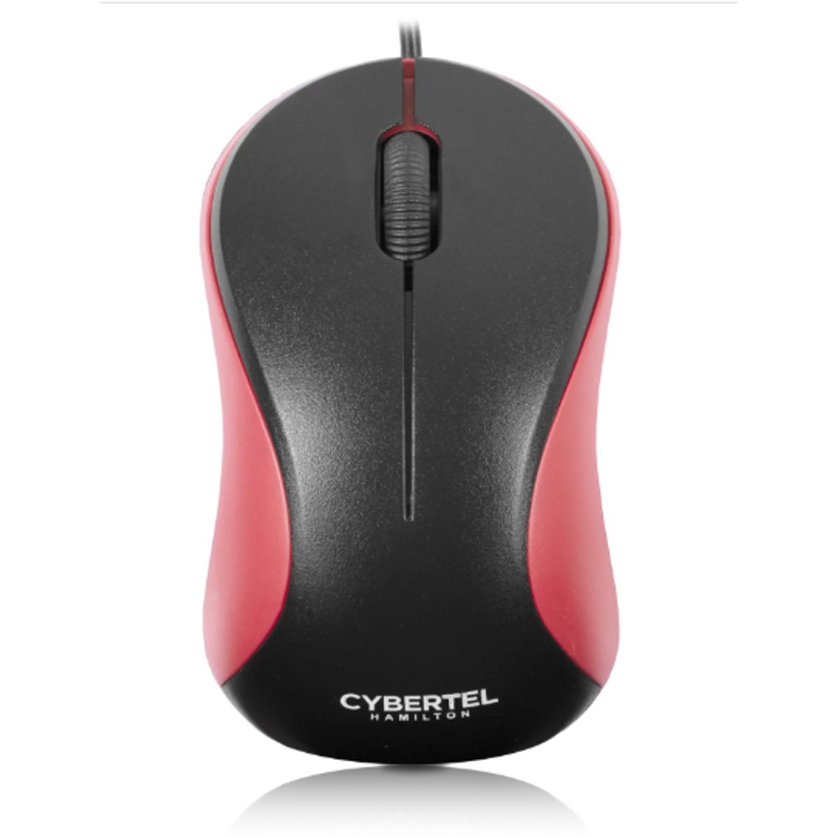 CYBERTEL - Mouse Optico Alambrico HAMILTON CYB M209k USB Rojo CYBERTEL