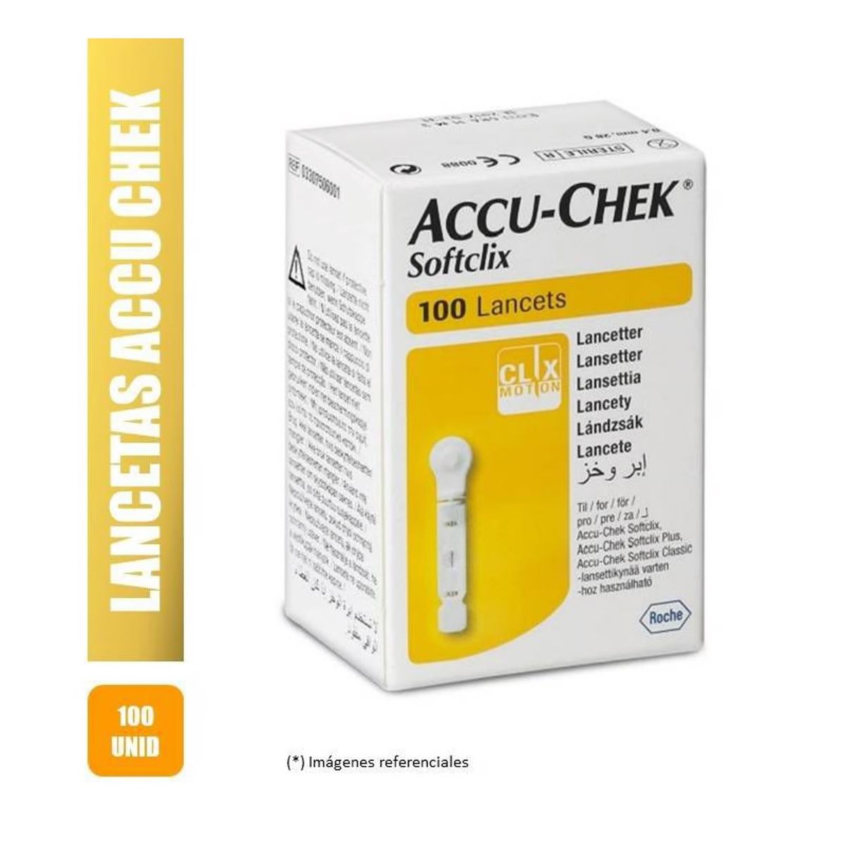 ACCU CHEK - Lancetas Para Glucometro Accu-chek X 100 Unid.
