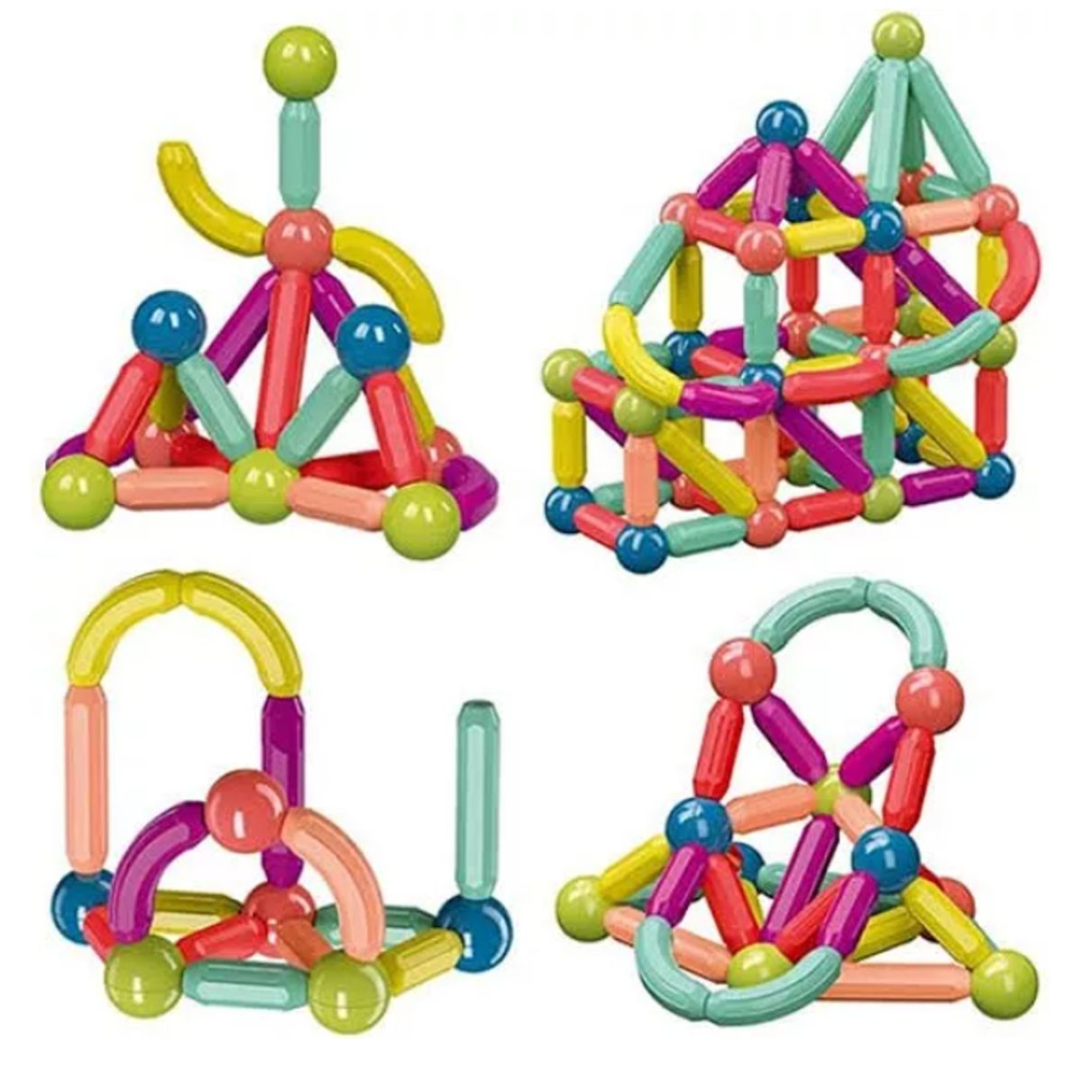 GENERICO - BLOQUES MAGNETICOS DE CONSTRUCCION 84PCS