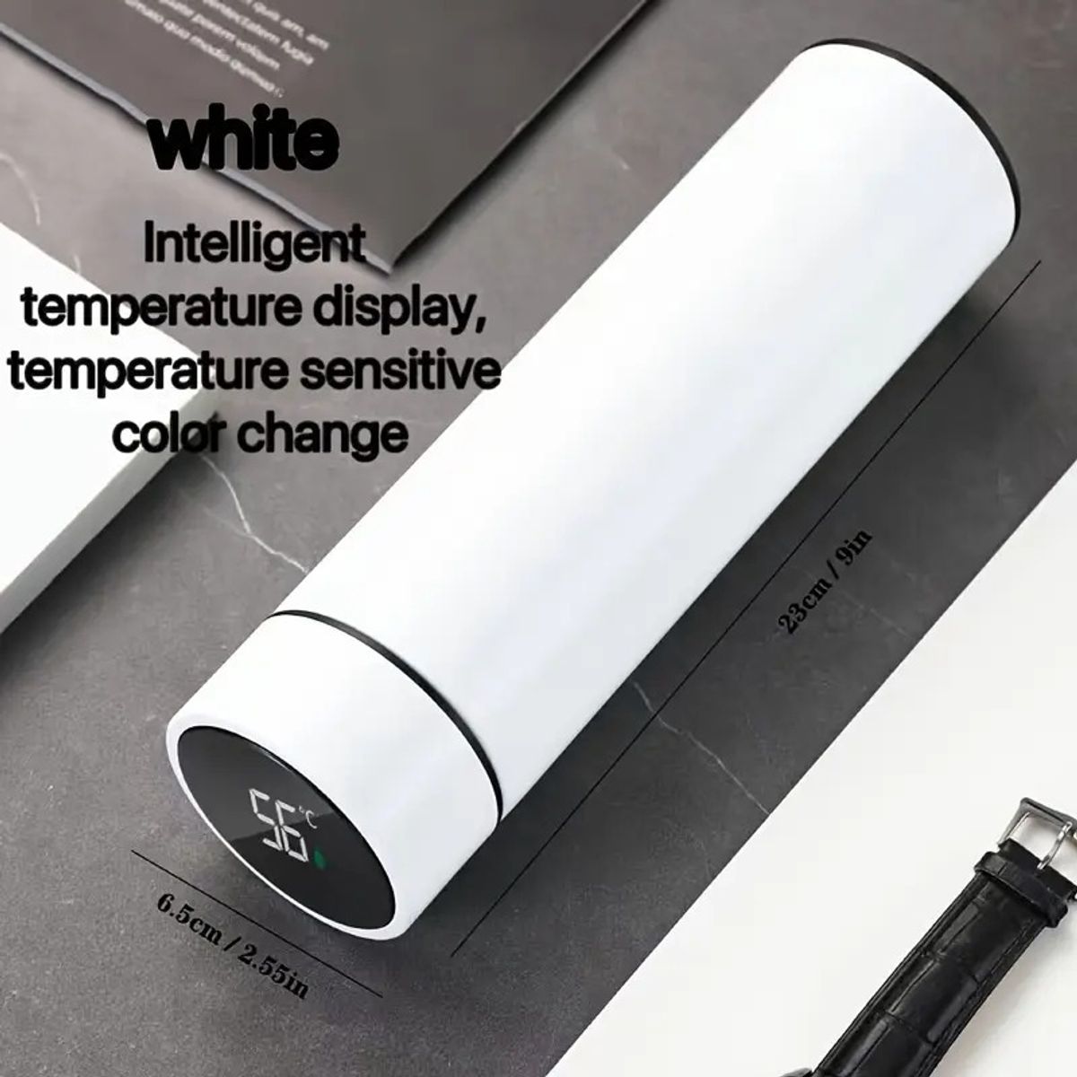 GENERICO - TERMO CON SENSOR DE TEMPERATURA - BLANCO