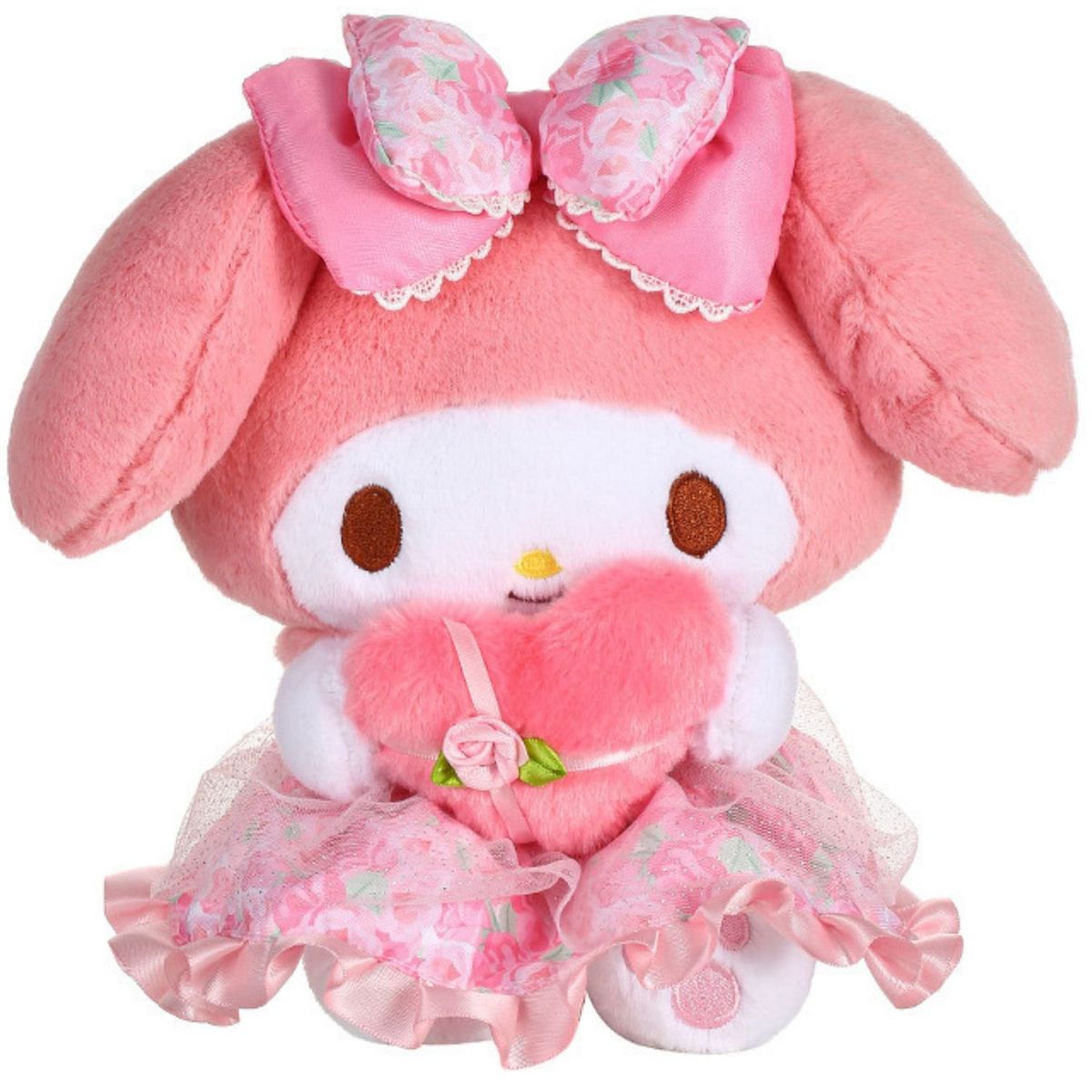 SANRIO - Peluche Conejita Corazón Rosa Kawaii