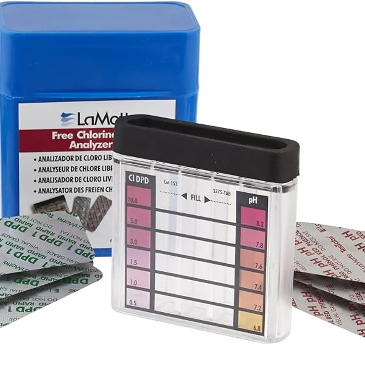 GENERICO - Kit Medidor de Cloro y pH para Agua Potable LaMotte  XX01308