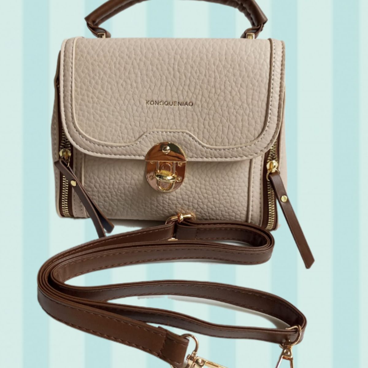 GENERICO - CROSSBODY CARTERA BOLSO DE MANO MORRAL TOTE BAG BEIGE