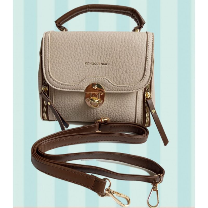 GENERICO - CROSSBODY CARTERA BOLSO DE MANO MORRAL TOTE BAG BEIGE